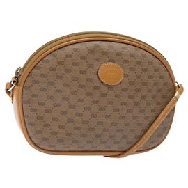 Gucci Borsa a Spalla Micro GG Supreme PVC Beige Oro 007 084 0094 Auth BA4197 Beige D'oro