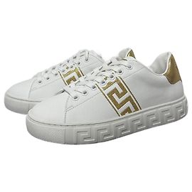 Versace Greca Sneakers White Golden