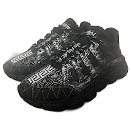 Versace-Tênis Trigreca da Versace-Preto,Prata,Branco