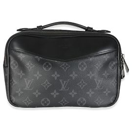Bumbag Explorer in tela Monogram Eclipse di Louis Vuitton Nero