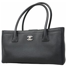 Chanel Executive Leather Tote Bag Black