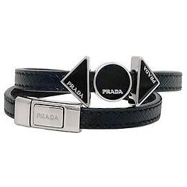 Pulseira Charm Prada em Preto Nero Preto