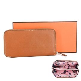 Cartera Larga Azap de Hermès Rosa Dorado