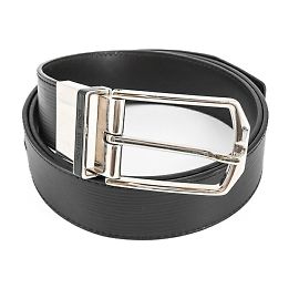 Louis Vuitton Santur Slender Epi Leather Belt Brown Black