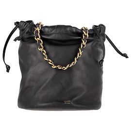 Borsa a secchiello Aria Medium Khaite in pelle nappa nera Nero