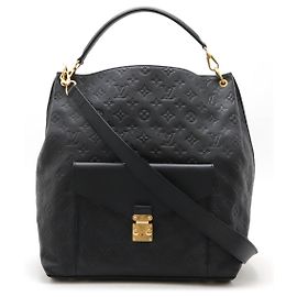 Louis Vuitton Monogram Empreinte Metis Tote Bag Blue