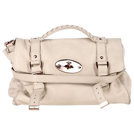 Mulberry Soft Buffalo Alexa Bag in White Leather White Cream