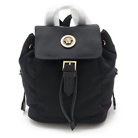 Versace Medusa Nylon Backpack Black Black