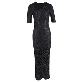 Autre Marque Robe froncée Abigail en polyester noir de Rotate Birger Christensen Noir
