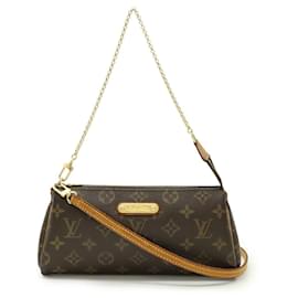 Louis Vuitton-Clutch Eva Monograma Louis Vuitton-Marrom