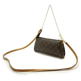 Louis Vuitton-Clutch Eva Monograma Louis Vuitton-Marrom