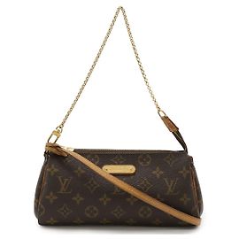 Pochette Eva Monogram Louis Vuitton Marron