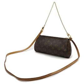 Louis Vuitton-Clutch Eva Monograma Louis Vuitton-Marrom