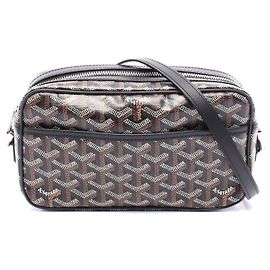 Bolsa de Ombro Goyard Cap Vert PM em Couro PVC Marrom