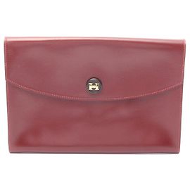 Hermès Hermes Pochette Rio Clutch Bag Red