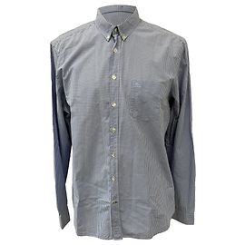 Camicia a maniche lunghe in cotone a quadri Brit di Burberry in blu Blu Blu chiaro
