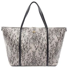 Dolce & Gabbana PVC Coated Canvas Tote Bag Brown Beige