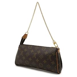 Louis Vuitton-Pochete Eva Monograma Louis Vuitton-Marrom
