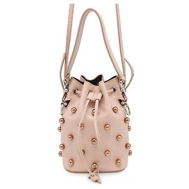 Bolsa de Ombro Mini Mon Tresor da Fendi Bege