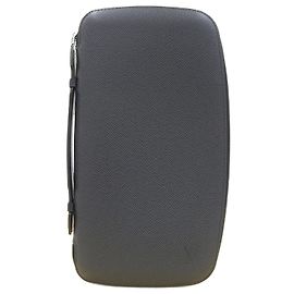 Louis Vuitton Taiga Organizer Atoll Travel Bag Black