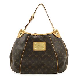 Louis Vuitton Monogram Galliera PM Shoulder Bag Brown Monogram