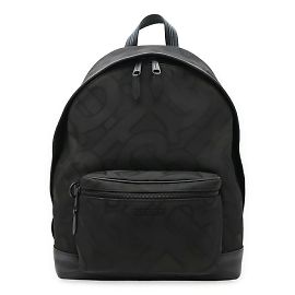 Burberry TB Backpack in Black Nylon Canvas and Leather Black