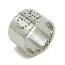 Hermès Anillo de pañuelo perforado Hermes Evelyn H Plata
