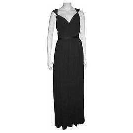 Vera Wang Robe de soirée grecque gris fumé Gris