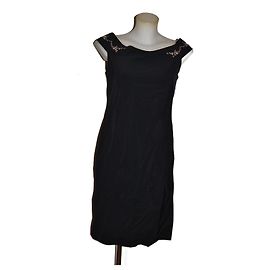 Blumarine Blugirl Midi Kleid Schwarz Schwarz