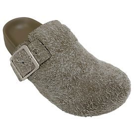 Mules com fivela Ease em caqui Loewe Marrom