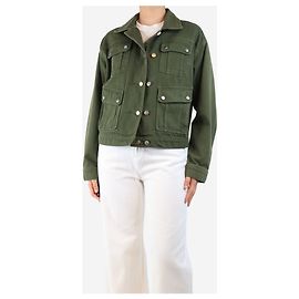 The Kooples Green denim jacket - size UK 8 Green