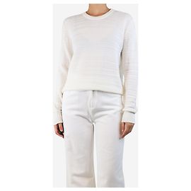The row Jersey de punto texturizado blanco - talla S Blanco