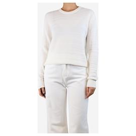 The row Pull en tricot texturé blanc - taille S Blanc