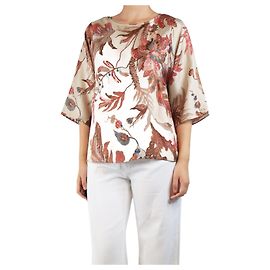 Weekend Max Mara Neutral silk blouse - size UK 8 Other