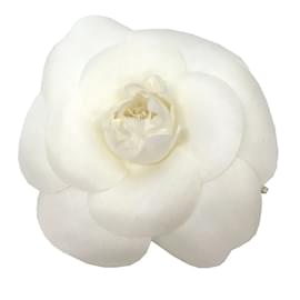 Chanel-Chanel Camellia Corsage Brooch-White