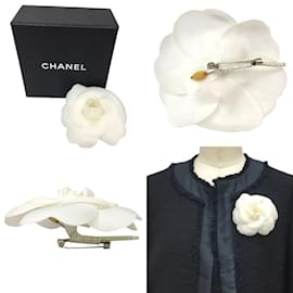 Chanel-Chanel Camellia Corsage Brooch-White