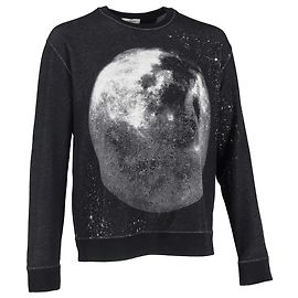 Valentino Garavani Sudadera de algodón negro con estampado gráfico Moon Dust de Valentino Negro