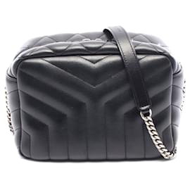 Borsa a Spalla in Pelle Loulou di Yves Saint Laurent Nero