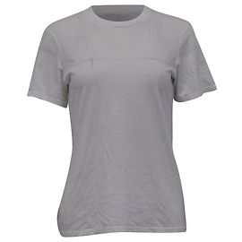 T-shirt à col rond Nili Lotan en coton blanc Blanc Écru