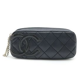 Astuccio per penne multi-tasca Chanel Cambon Line Nero