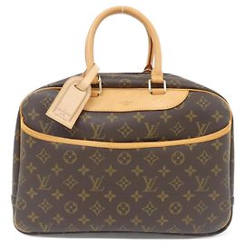 Louis Vuitton Monogram Bowling Vanity Handbag Brown