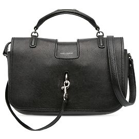 Saint Laurent Schwarze Mittelgroße Lammleder Charlotte Umhängetasche Schwarz