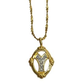 Collana placcata oro da donna Yves Saint Laurent D'oro