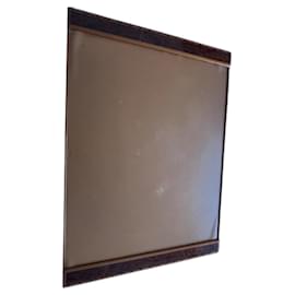 Hermès-Hermès Desk Pad – wood (lacquered vavona burl) and beige leather, 38 x 52 cm-Other