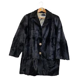 Simonetta Ravizza Pony Fur 3/4 Jacket Black Black