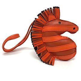 Hermès Hermes Zebra ZZ Savannah Strap Bag Charm Orange