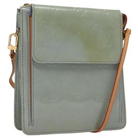 LOUIS VUITTON Pouch Motto Monogram Vernis Lavande M91224 LV Auth 134548 Autre