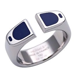 Anello da uomo Hermès Etrier Blu