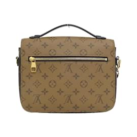 Louis Vuitton-Bolsa Pochette Metis MM Monogram Reverse Louis Vuitton-Marrom