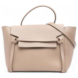 Céline Borsa cintura Celine Mini in pelle di vitello grana Beige Beige